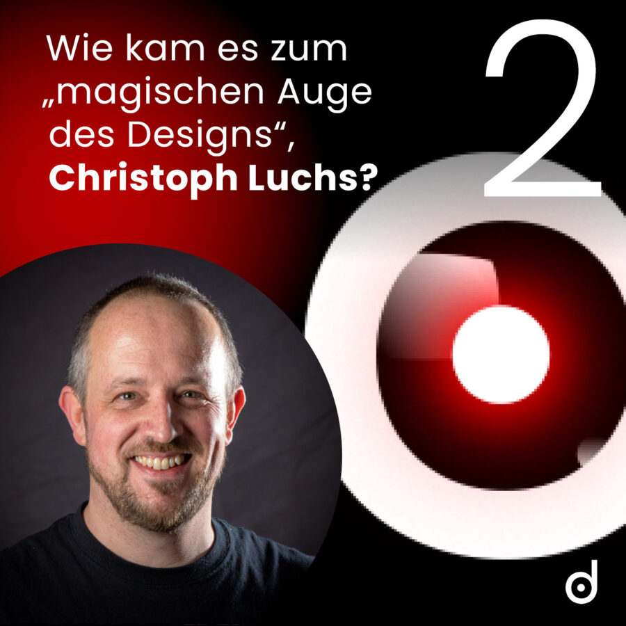 Titelbild Podcast Folge 2 mit Christoph Luchs zum Logodesign